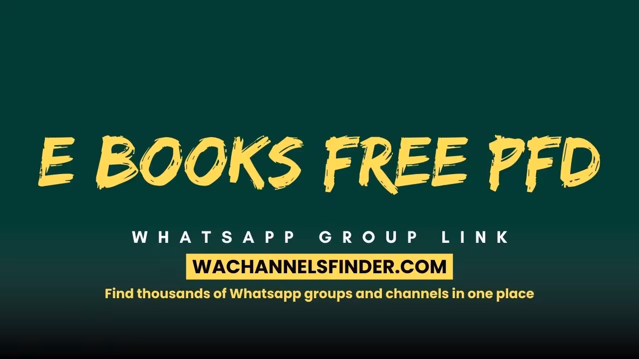 E Books Free Pfd - WhatsApp Channel