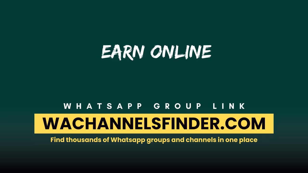 Earn Online - WhatsApp Channel