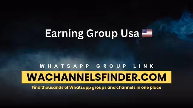 Earning Group Usa 🇺🇸 - WhatsApp Channel