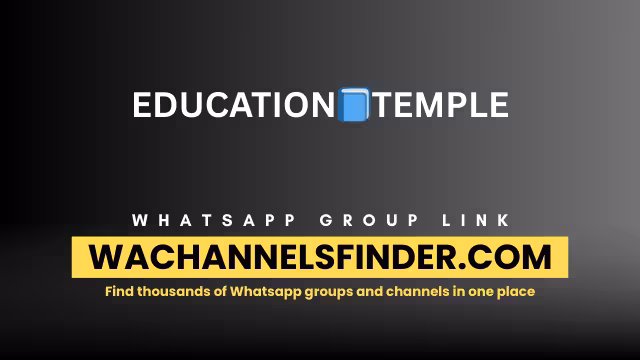 EDUCATION📘TEMPLE - WhatsApp Channel