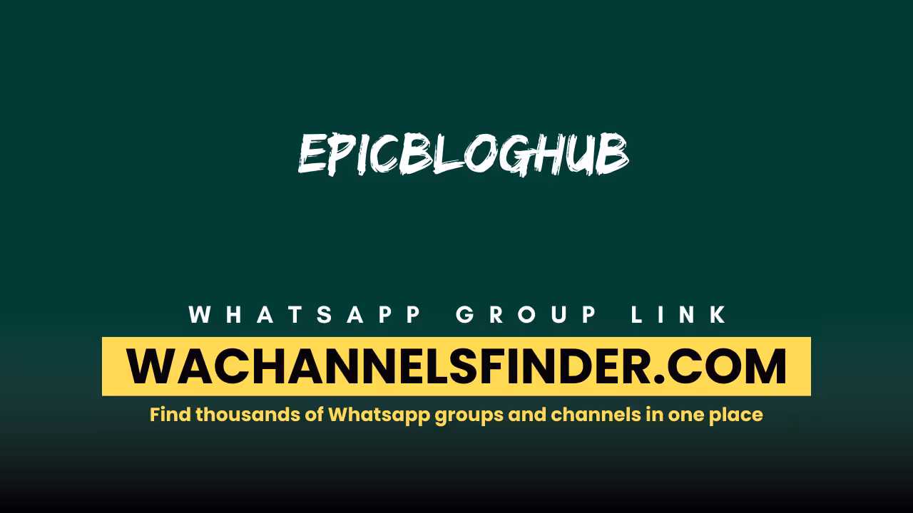 EpicBlogHub - WhatsApp Channel
