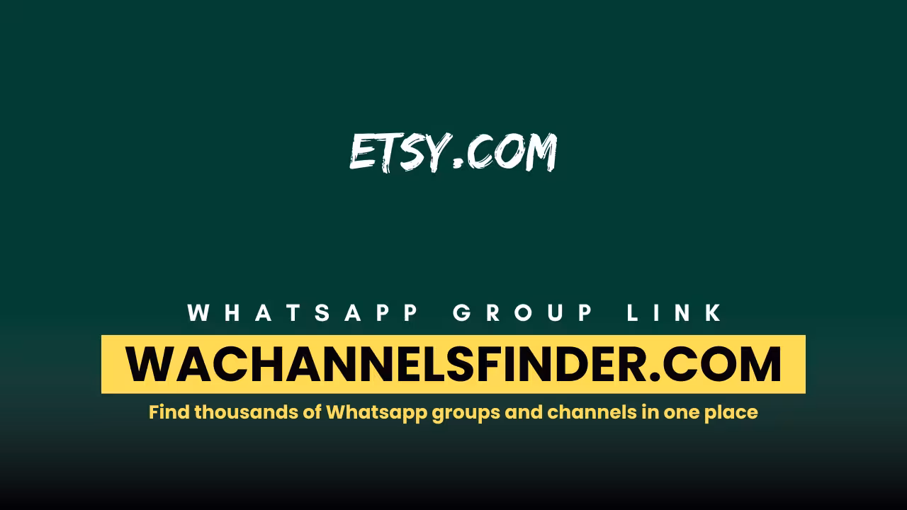 Etsy.com - WhatsApp Channel