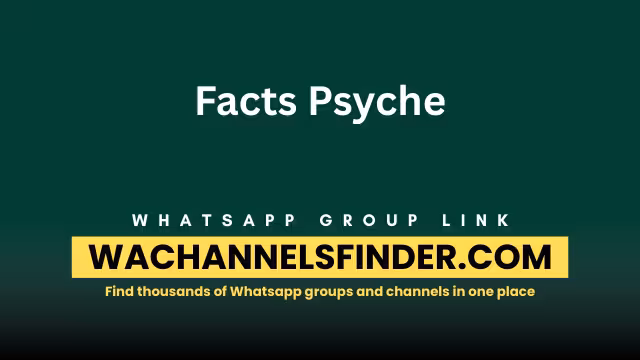 Facts Psyche - WhatsApp Channel