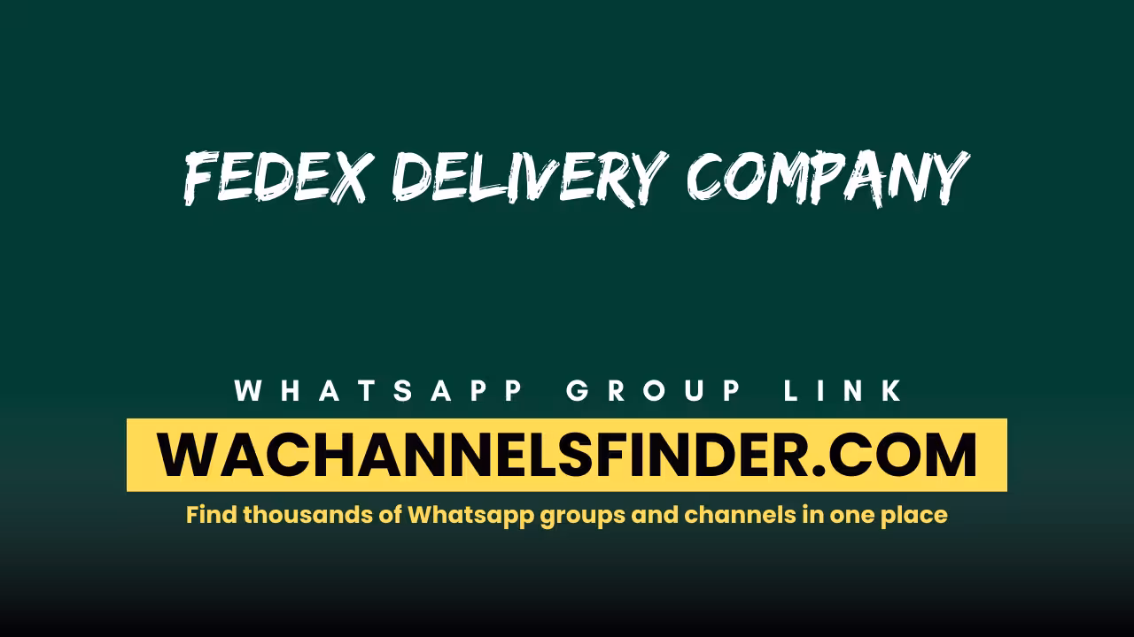 FedEx delivery company - WhatsApp Channel