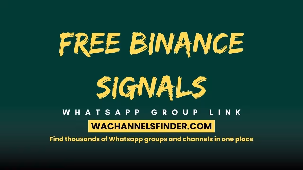 Free Binance Signals - WhatsApp Channel
