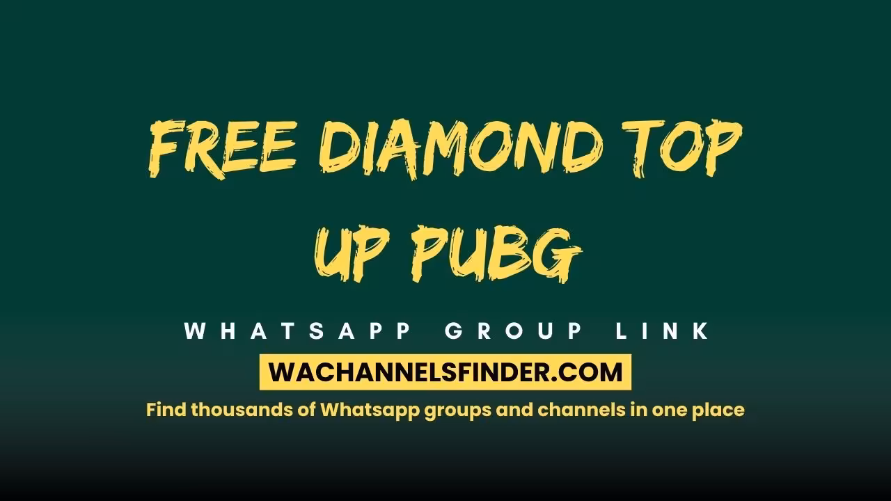 Free Diamond Top Up Pubg - WhatsApp Channel