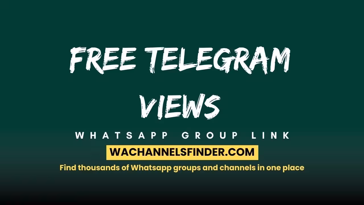Free Telegram Views - WhatsApp Channel