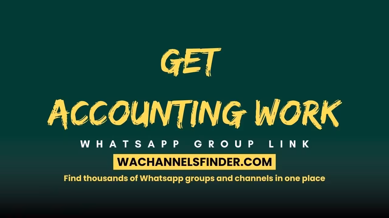 Get Accounting Work - WhatsApp Channel