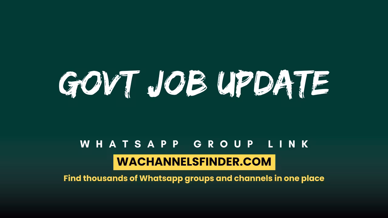 Govt Job Update - WhatsApp Channel