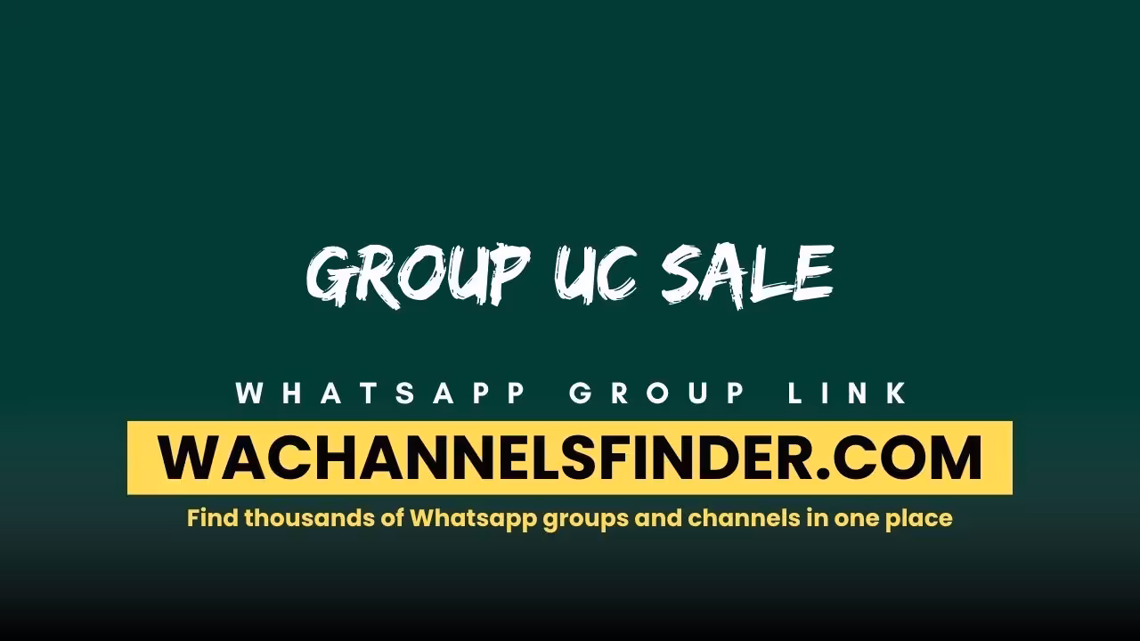 Group Uc sale - WhatsApp Channel