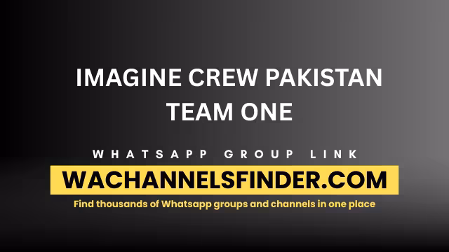 IMAGINE CREW PAKISTAN TEAM ONE - WhatsApp Channel