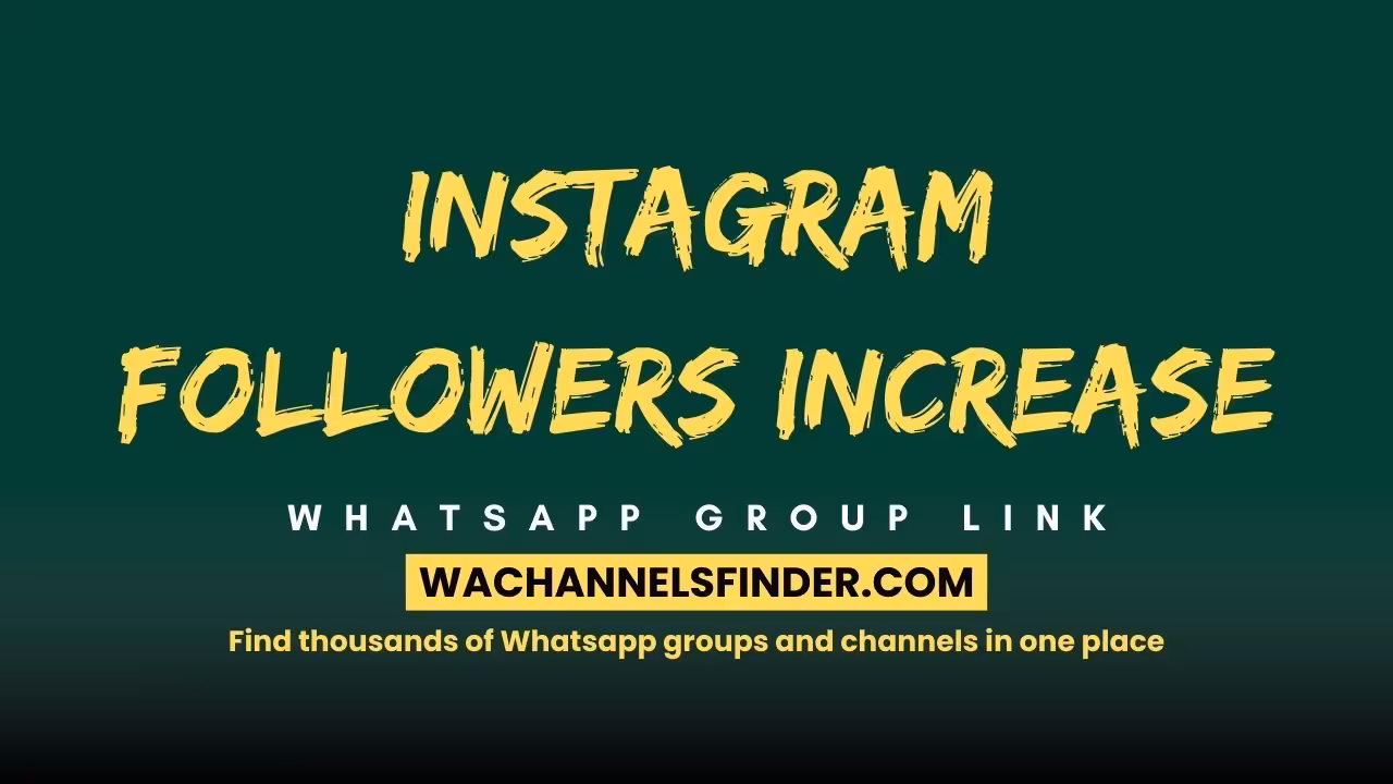 Instagram Followers Increase - WhatsApp Channel
