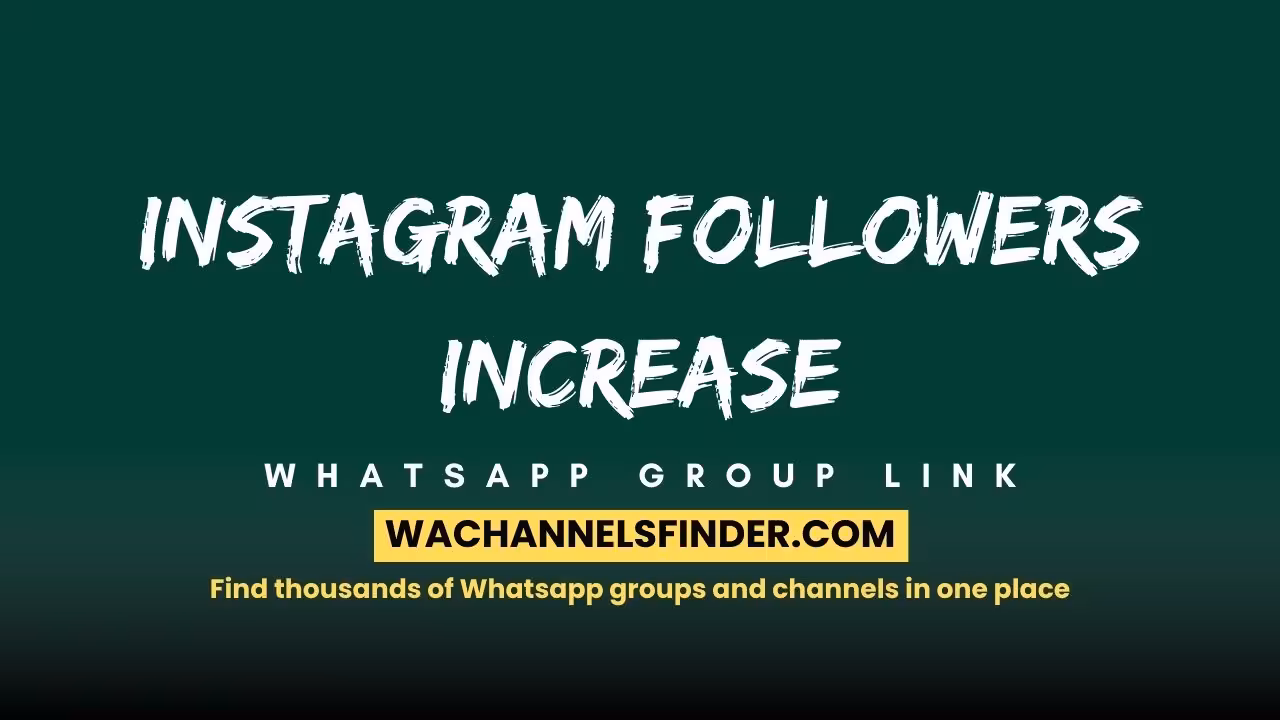 Instagram followers increase - WhatsApp Channel