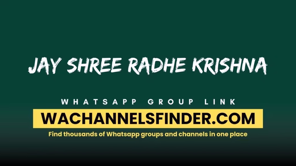 Jay Shree Radhe Krishna Whatsapp Group Link