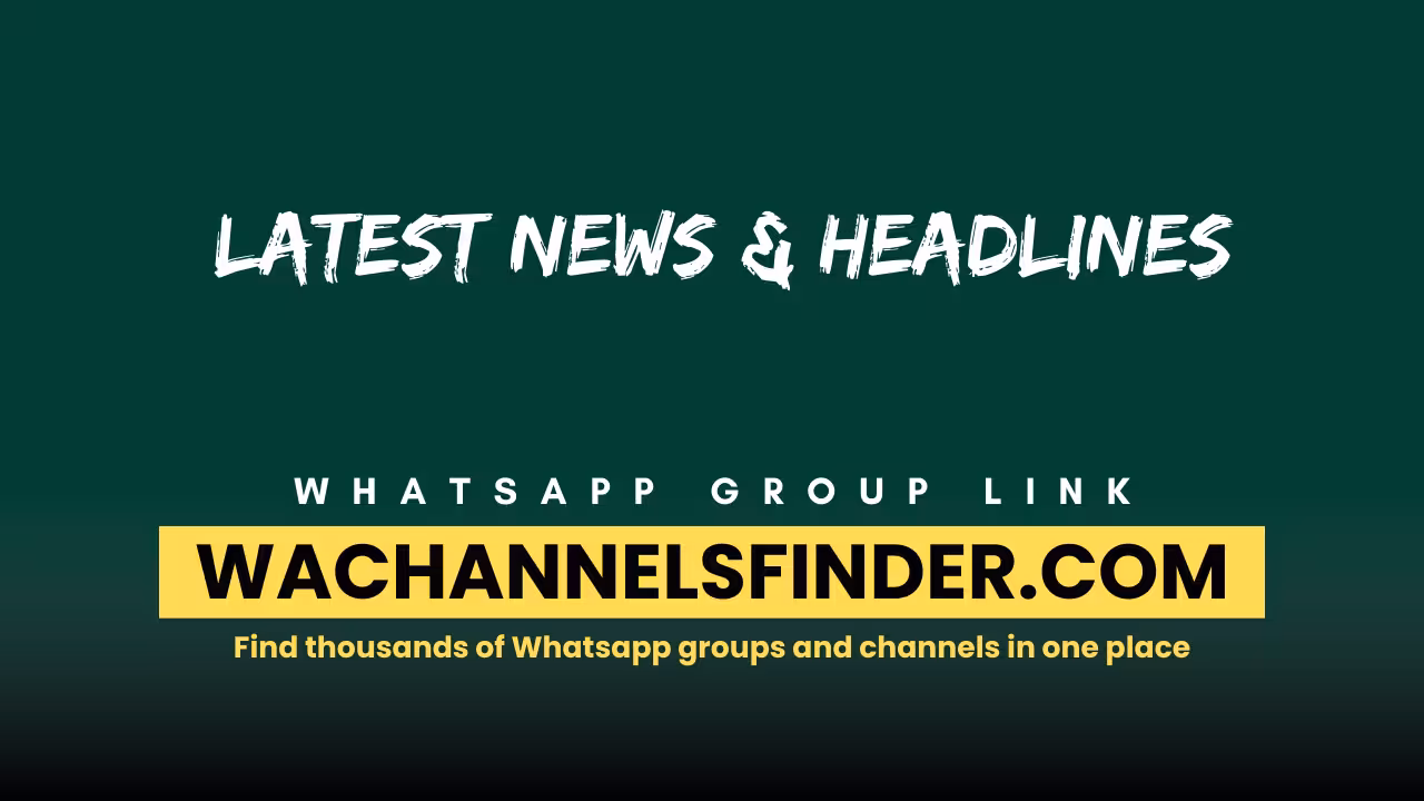 Latest News & Headlines - WhatsApp Channel
