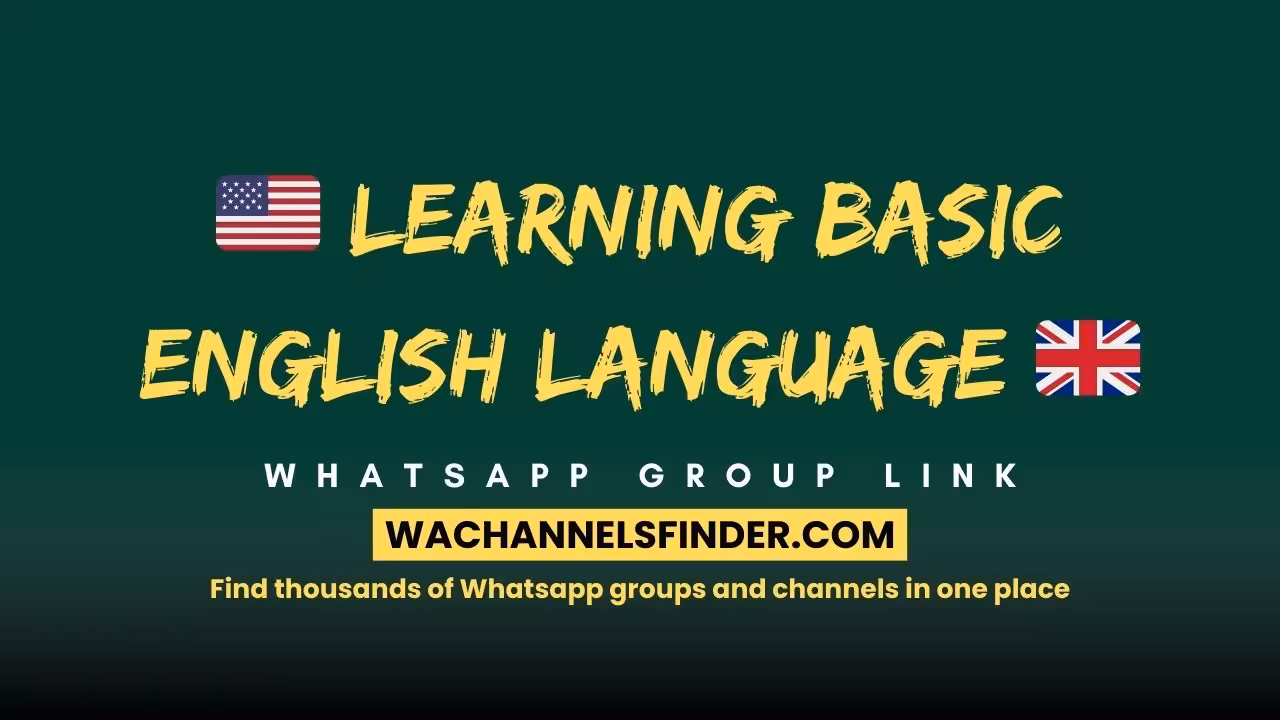 🇺🇸 Learning Basic English language 🇬🇧 - WhatsApp Channel