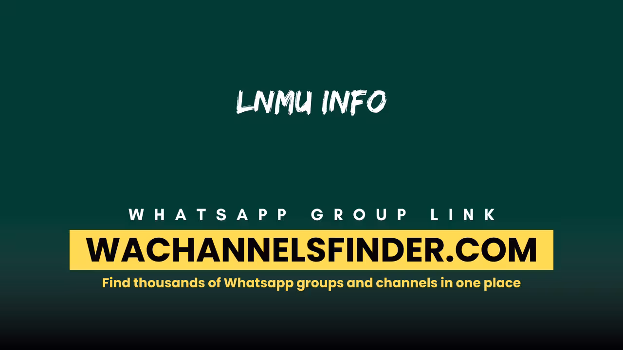 LNMU INFO - WhatsApp Channel