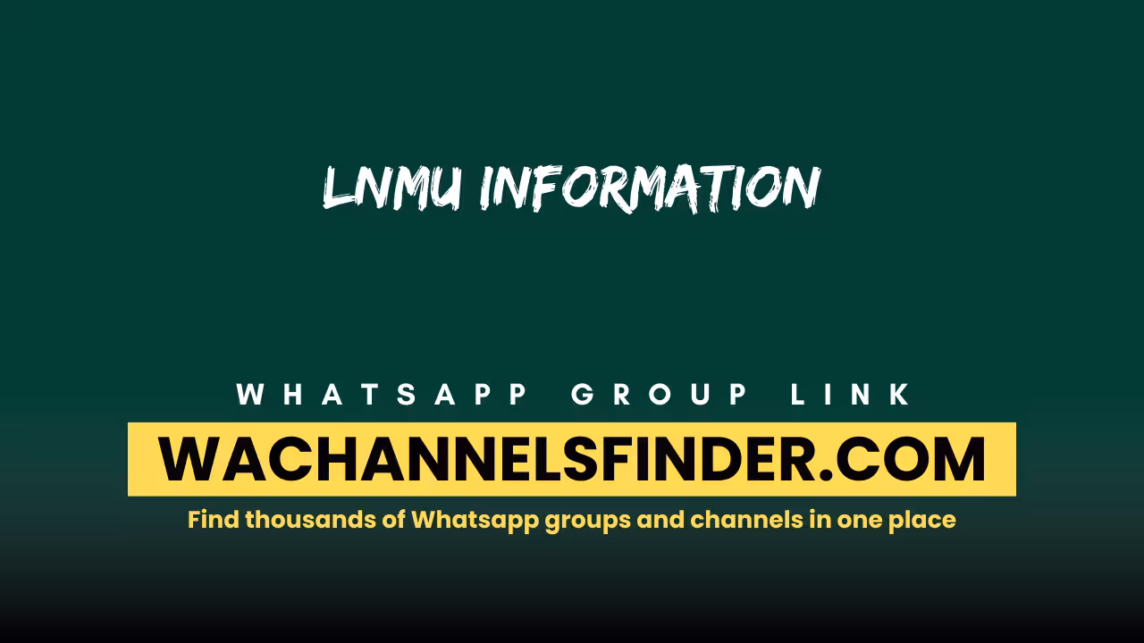 LNMU INFORMATION - WhatsApp Channel