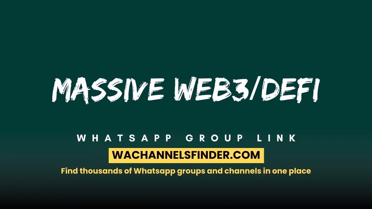 Massive Web3/defi - WhatsApp Channel