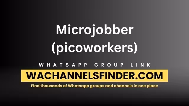 Microjobber (picoworkers) - WhatsApp Channel