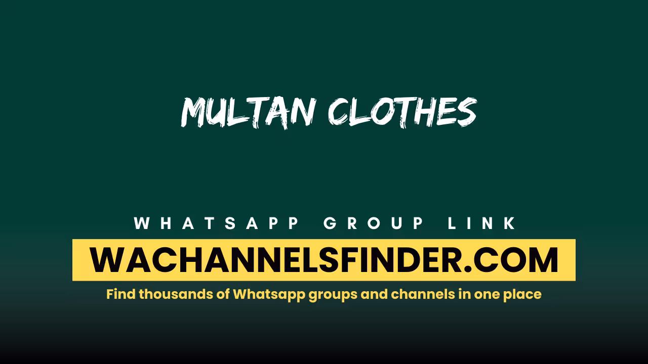 Multan clothes - WhatsApp Channel