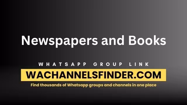 Newspapers and Books - WhatsApp Channel