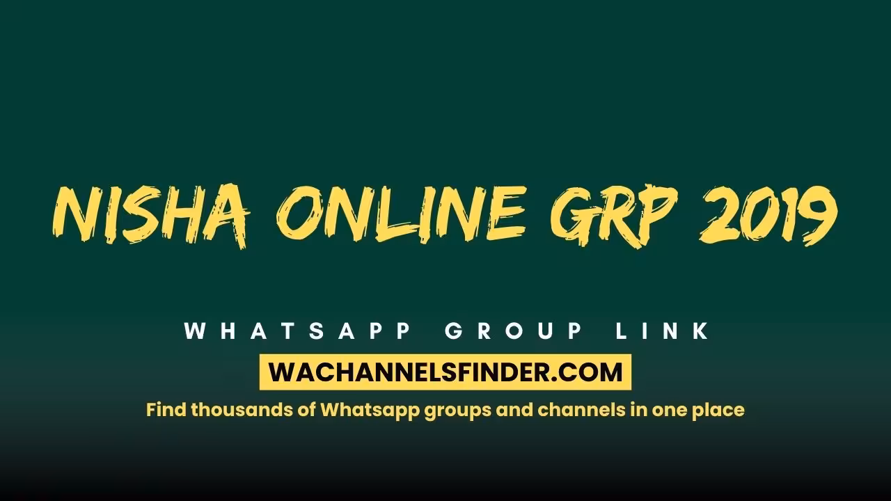 Nisha online grp 2019 - WhatsApp Channel