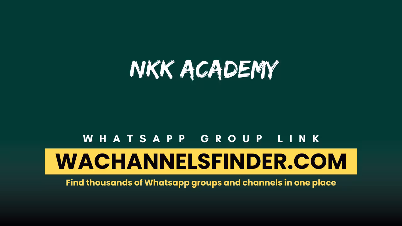 NKK ACADEMY - WhatsApp Channel