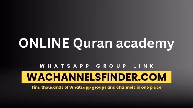 ONLINE Quran academy - WhatsApp Channel
