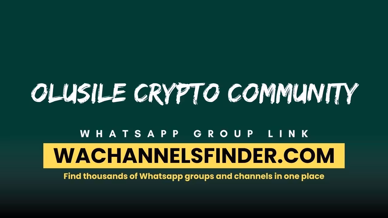 Olusile Crypto community - WhatsApp Channel