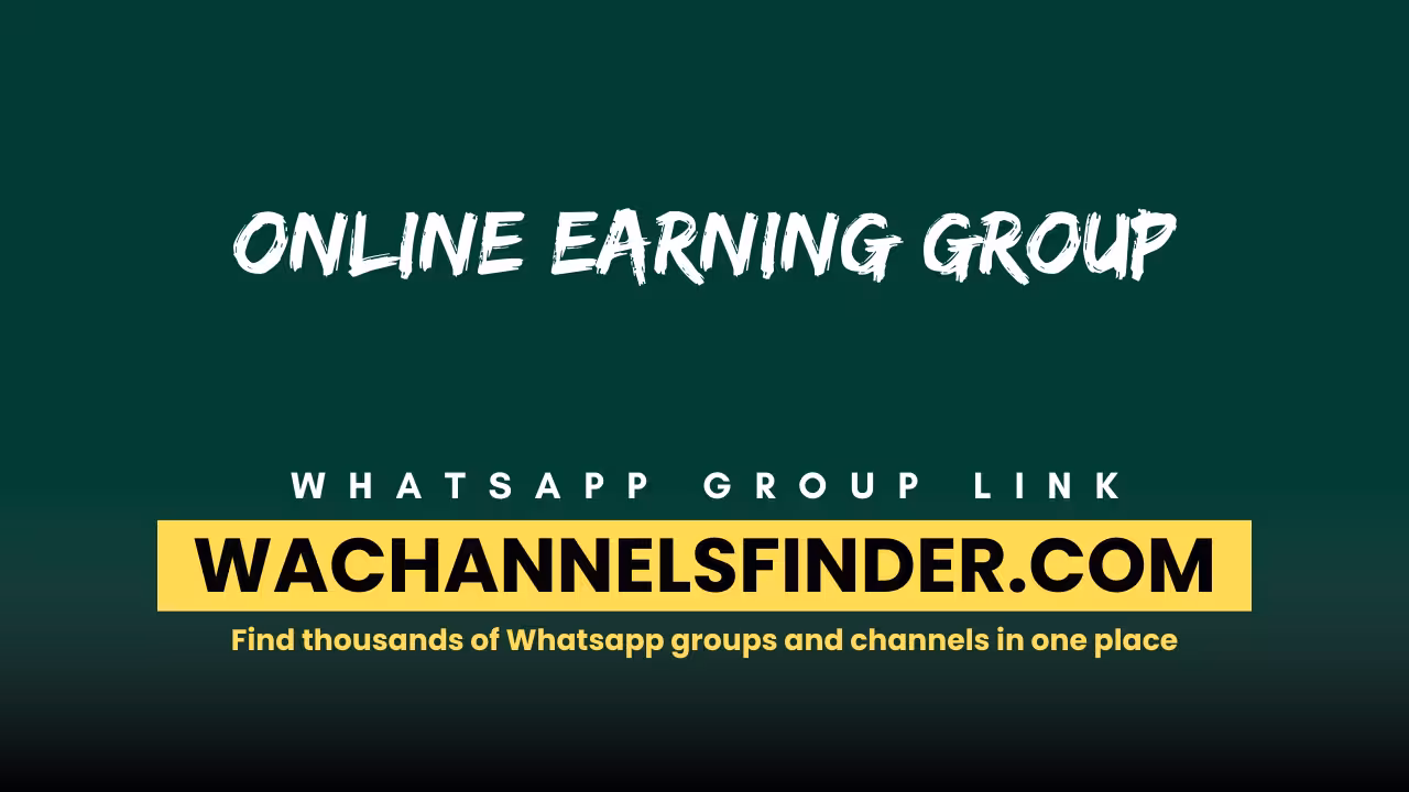 Online Earning Group - WhatsApp Channel