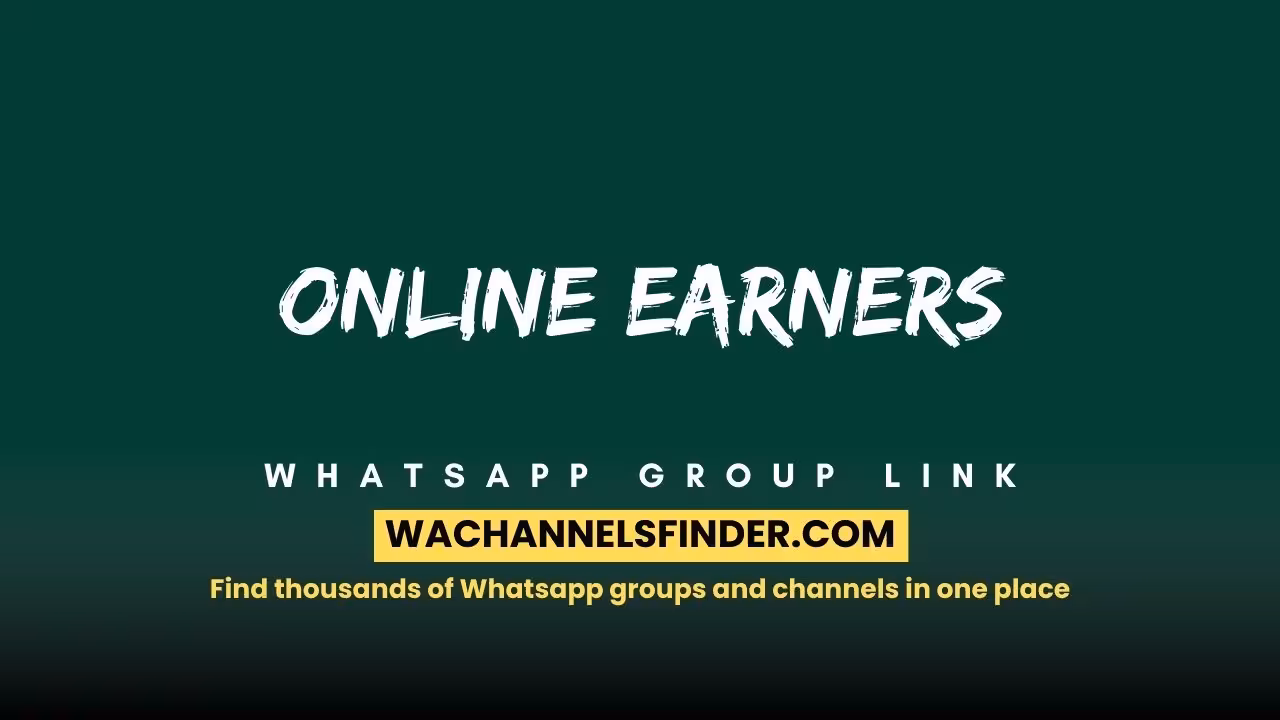 Online Earners - WhatsApp Channel
