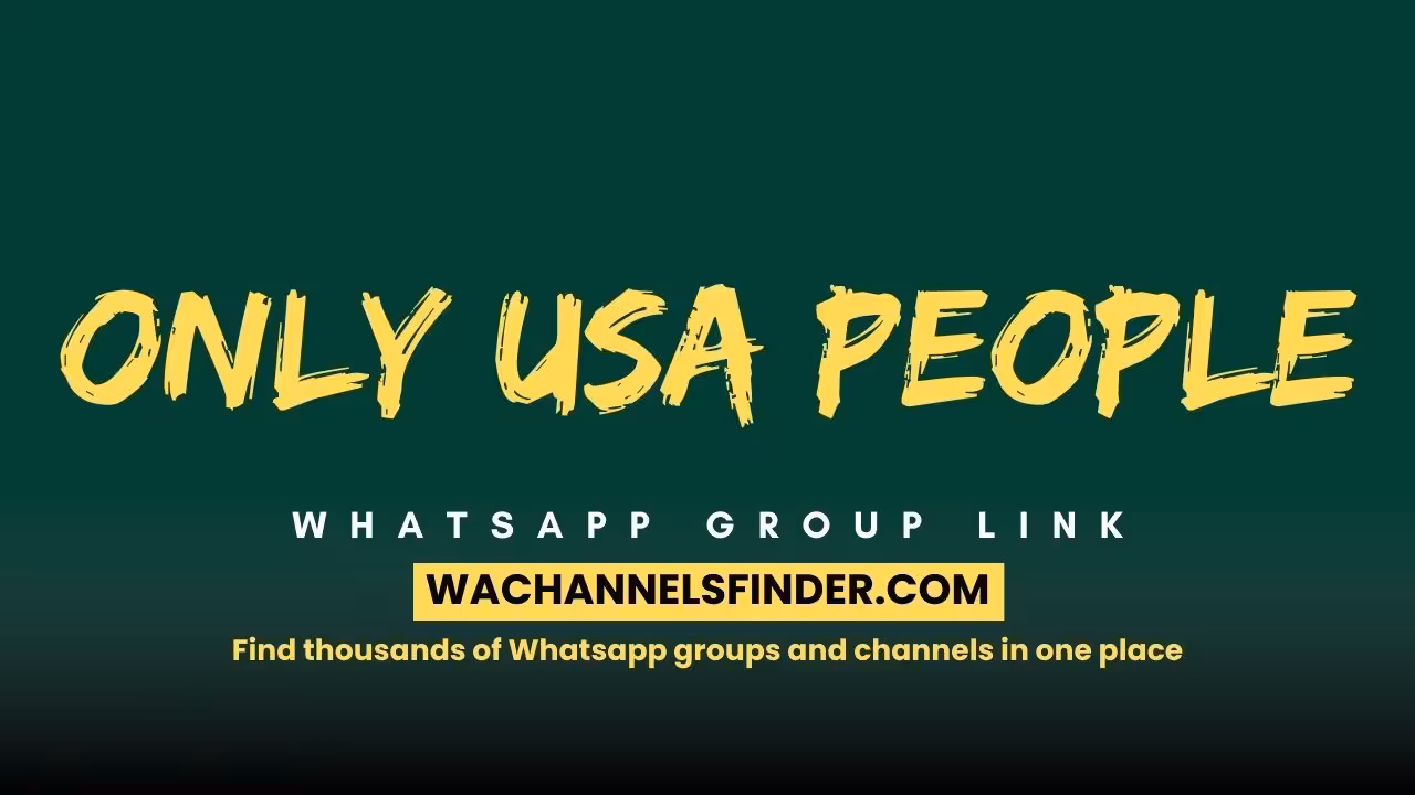 Only USA people - WhatsApp Channel