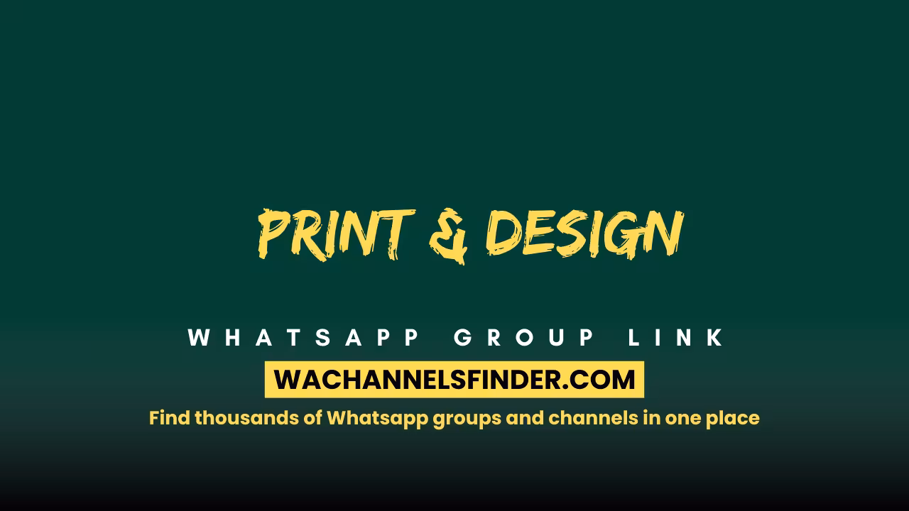 Print & design - WhatsApp Channel