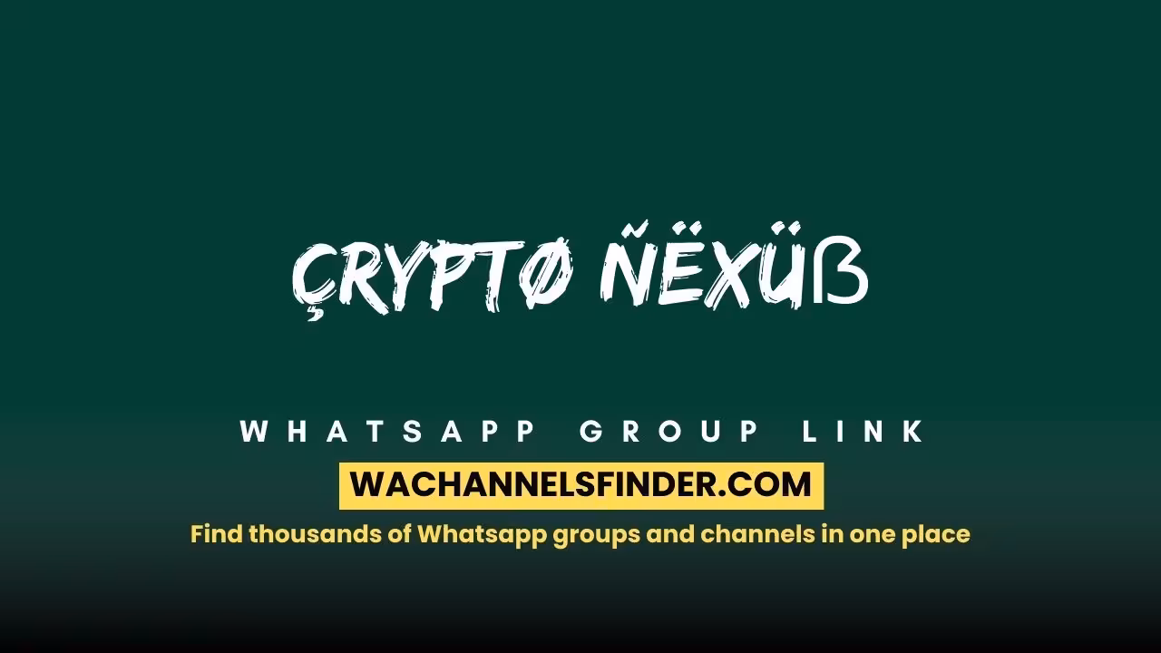 ÇRYPTØ ÑËXÜẞ - WhatsApp Channel