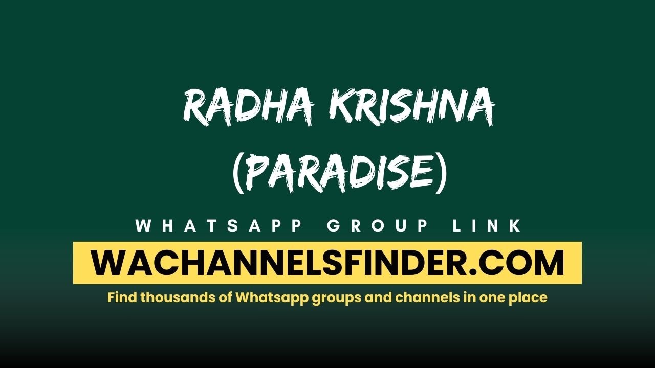 Radha Krishna (Paradise) - WhatsApp Channel