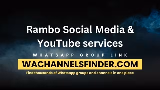 Rambo Social Media & YouTube services - WhatsApp Channel