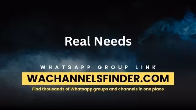 Real Needs - WhatsApp Channel
