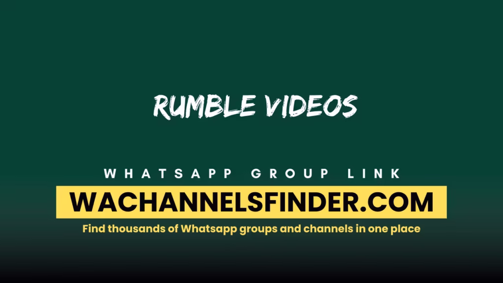 Rumble videos Whatsapp Group link
