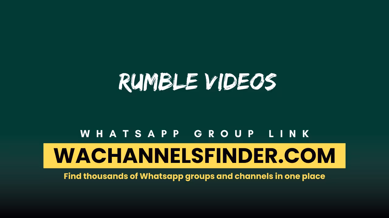 Rumble videos - WhatsApp Channel