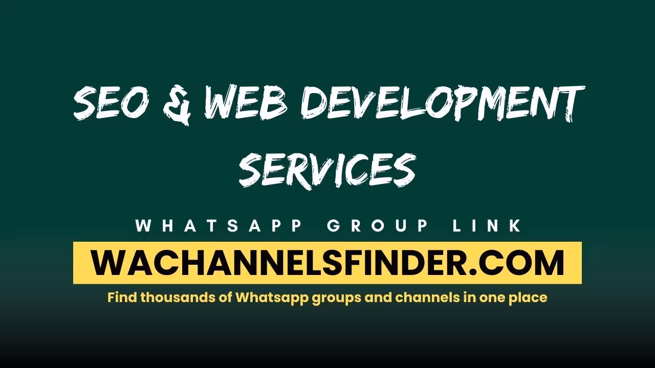 SEO & Web development services - WhatsApp Channel