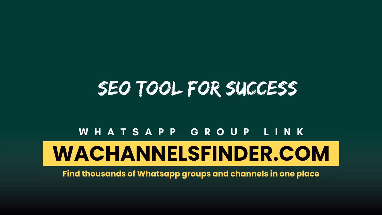Seo Tool For Success - WhatsApp Channel