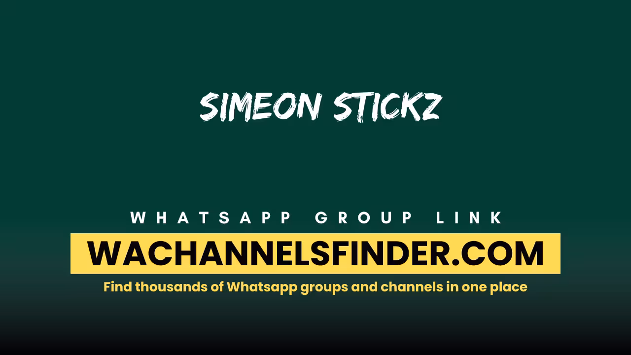 Simeon stickz - WhatsApp Channel