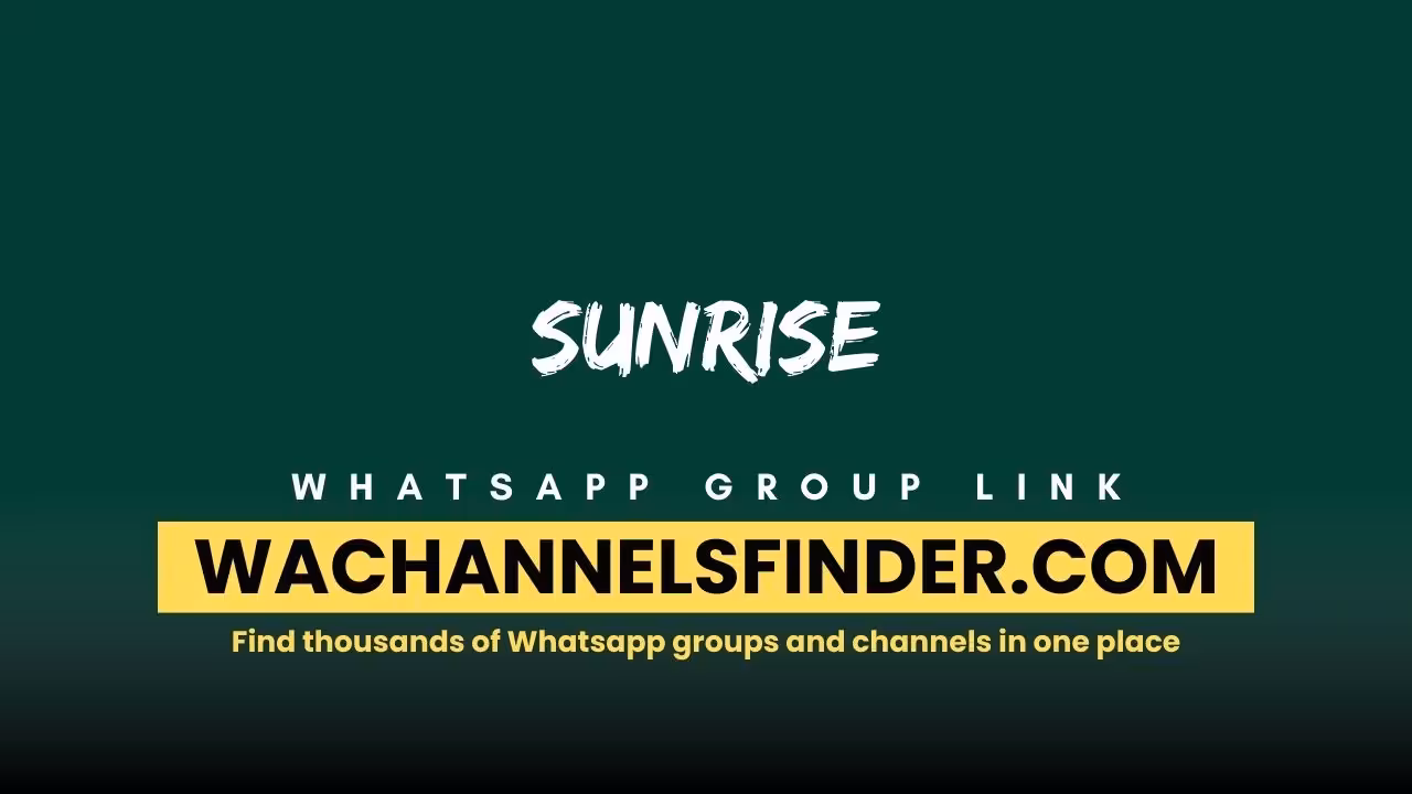 Sunrise - WhatsApp Channel