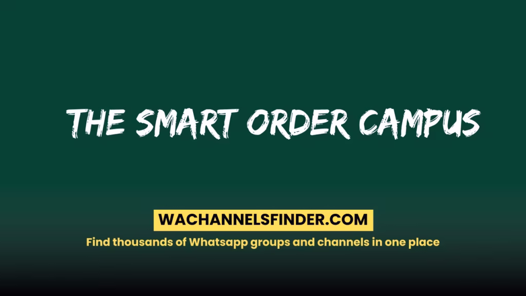 The Smart Order Campus Whatsapp Group link
