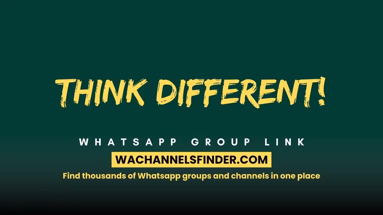 Think Different! - WhatsApp Channel