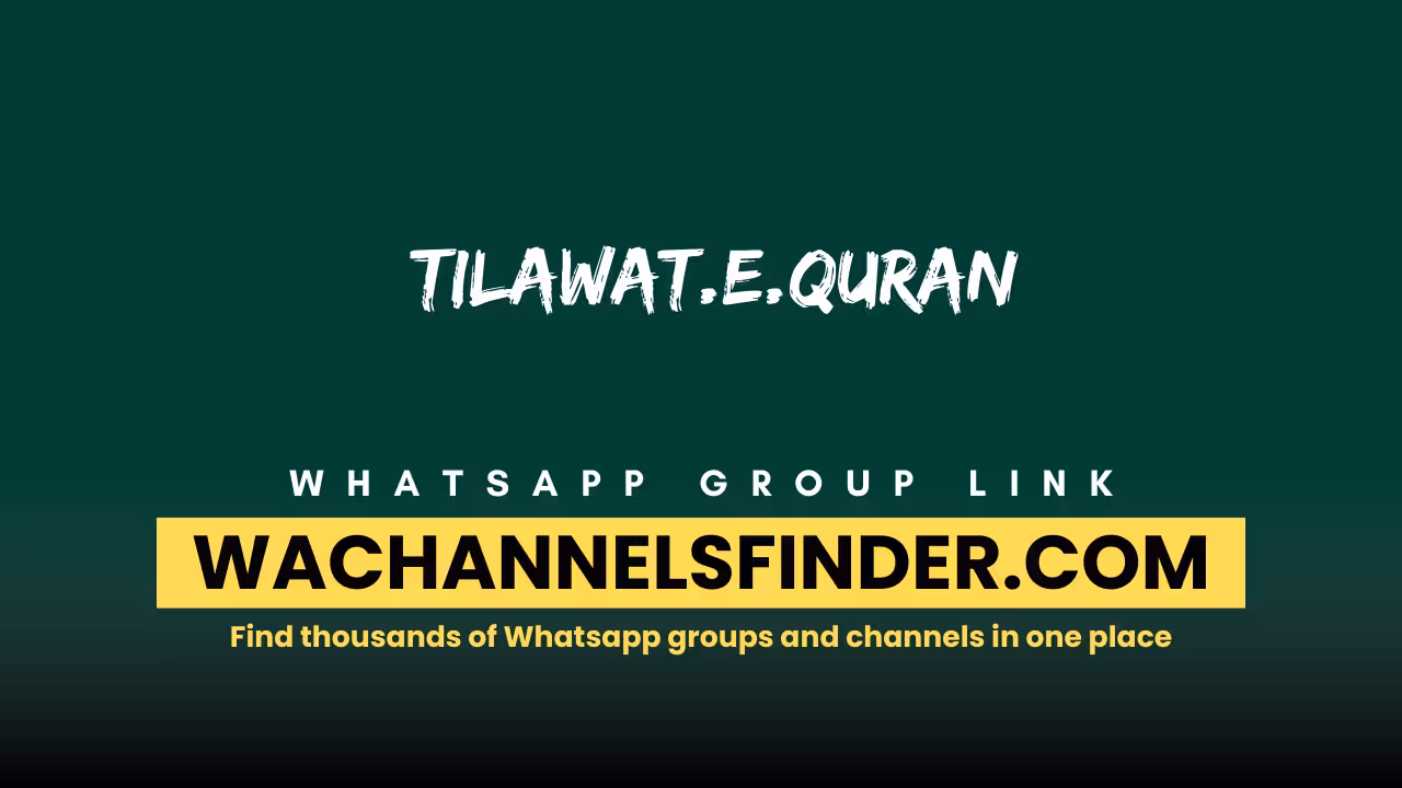 Tilawat.e.Quran - WhatsApp Channel
