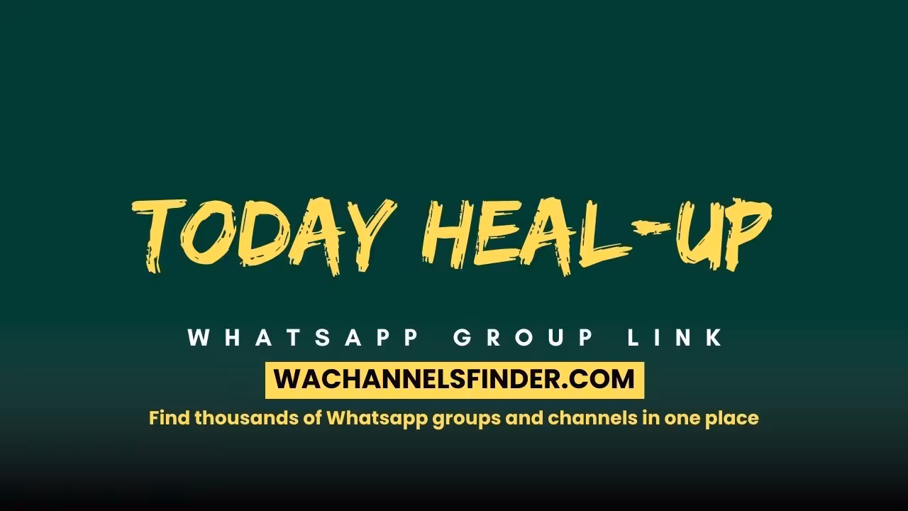Today Heal-up - WhatsApp Channel