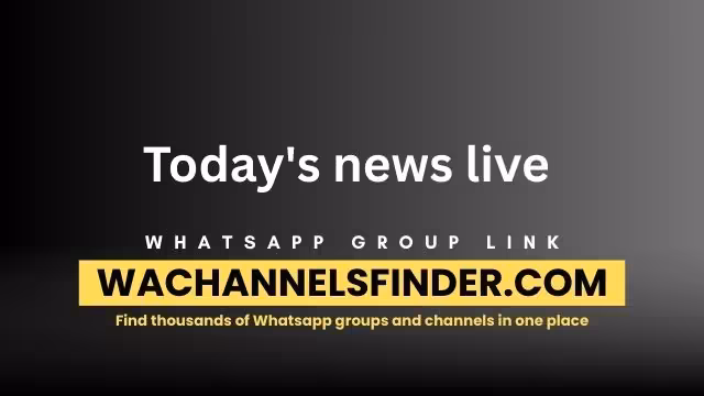 Today's news live  - WhatsApp Channel