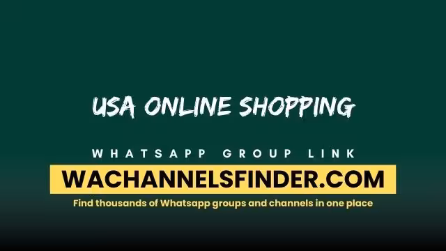 USA online shopping - WhatsApp Channel